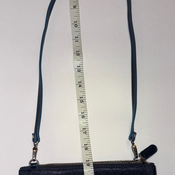 Brighton Navy Blue Crossbody with A Green Heart Design - Picture 5 of 9